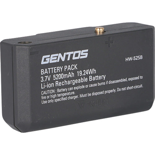 ＧＥＮＴＯＳ　ヘッドライト用専用充電池　ＨＷ−５２ＳＢ　HW-52SB　1 個