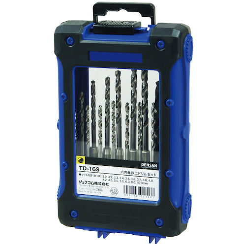 ＪＥＦＣＯＭ　六角軸鉄工ドリルセット　TD-16S　1 個