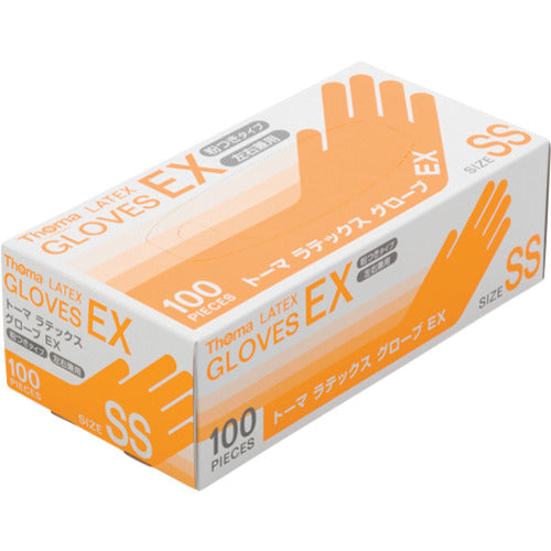 Thoma Latex Gloves EX-SS Size (100 pieces) E101-SS 1 box