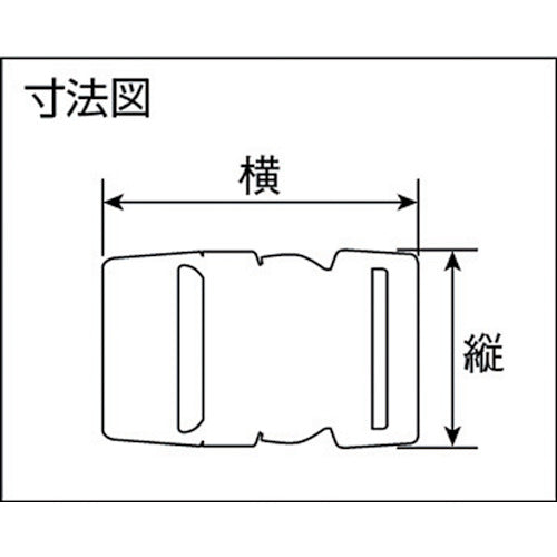 ユタカメイク　金具　Ａバックル　Ａ３０×Ｌ６８　ブラック　JA-06　1 個