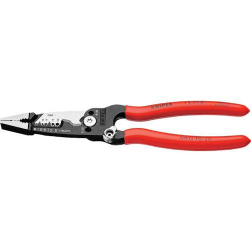 ＫＮＩＰＥＸ　電気技師用多機能ペンチ　1371-8　1 丁