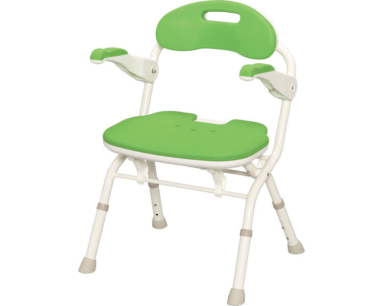 安寿　折りたたみシャワーベンチ　FS / 536-052　グリーン　1 台