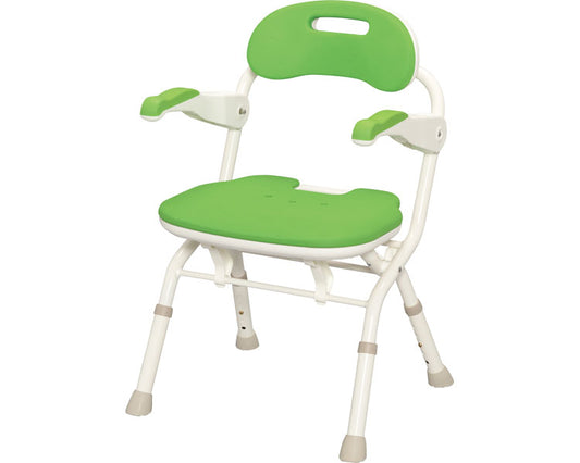 安寿　折りたたみシャワーベンチ　FSフィット / 536-058　グリーン　1 台