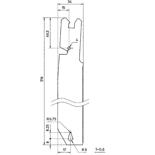 SANEI Sharp Saw Replacement Blade R39F-1 1 piece
