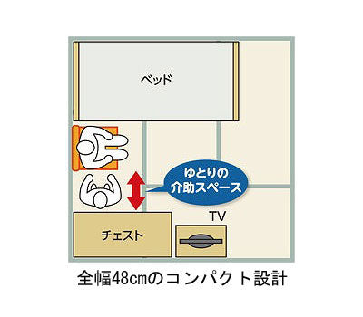 安寿　家具調トイレセレクトR　コンパクト / 533-884　ソフト・快適脱臭　1 台