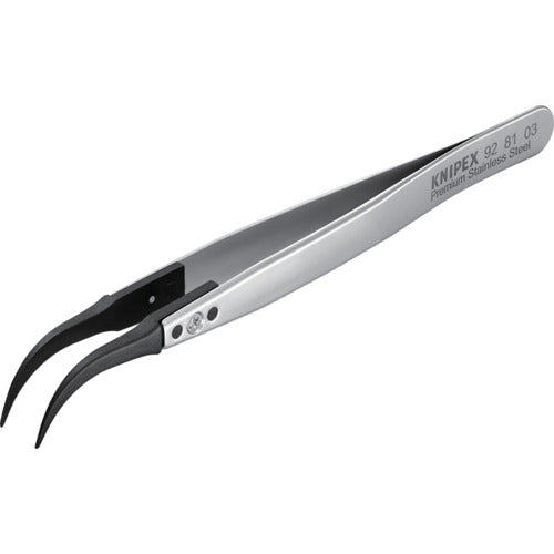 ＫＮＩＰＥＸ　ＥＳＤチップ交換式ピンセット　１３０ｍｍ　9281-03　1 本