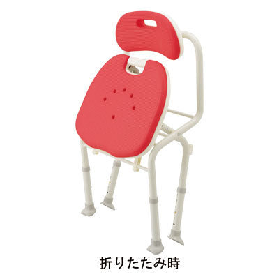 安寿　折りたたみシャワーベンチ　IN-S　（座面角型） / 536-346　グリーン　1 台