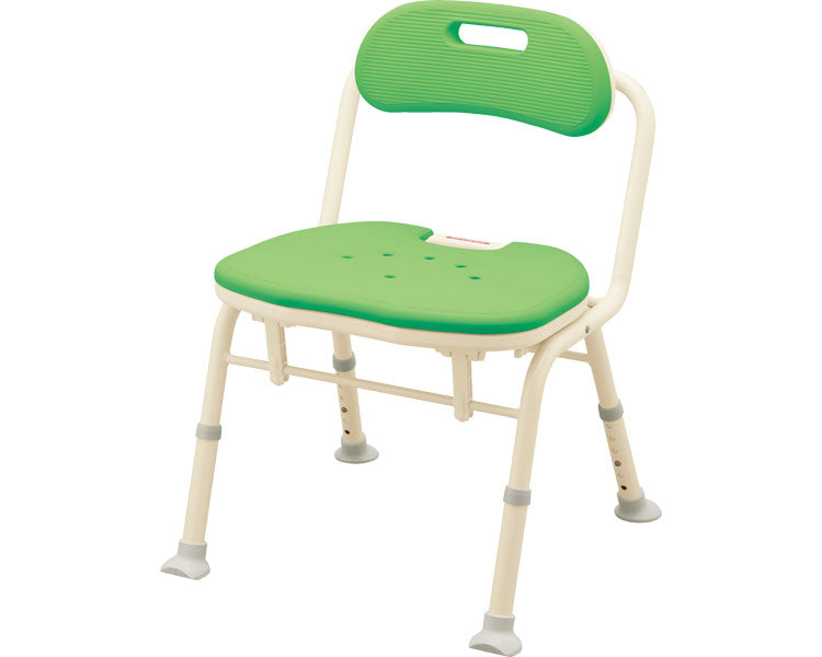 安寿　折りたたみシャワーベンチ　IN-S　（座面角型） / 536-346　グリーン　1 台