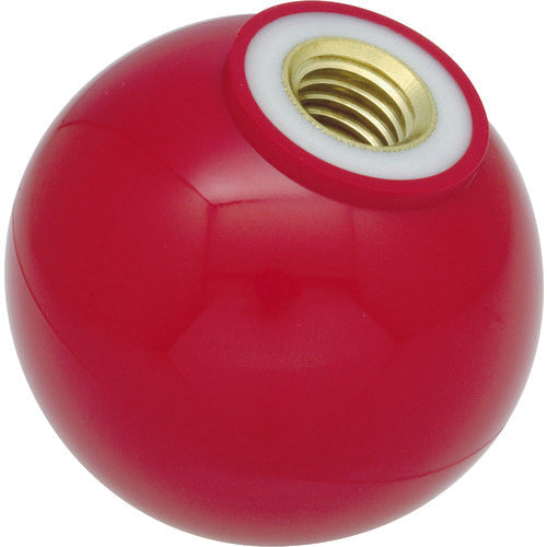 TRUSCO Plastic Grip Ball with Core Red Φ20 x M5mm P-TPC20-5R 1 pc