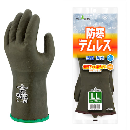 SHOWA 방한 장갑 No282 방한 템리스 올리브 그린 LL 사이즈 NO282-LLOG 1 쌍