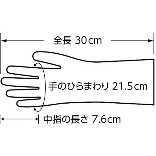 ＳＨＯＷＡ　耐薬品手袋　ＣＳ７１０　ブルー　Ｍサイズ　ニトリルゴム製（裏布付）　CS710-M　1 双