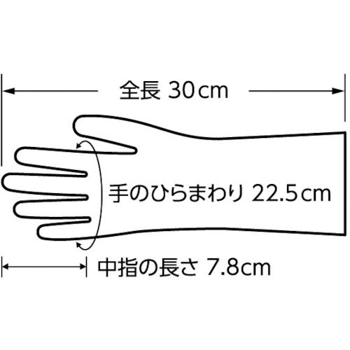 ＳＨＯＷＡ　耐薬品手袋　ＣＳ７１０　ブルー　Ｌサイズ　ニトリルゴム製（裏布付）　CS710-L　1 双