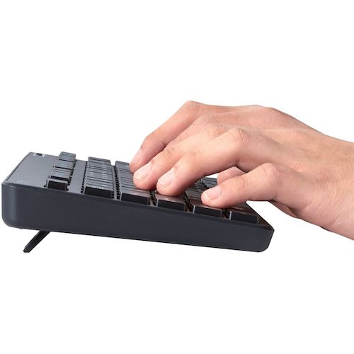 エレコム　無線キーボード　薄型　メンブレン式　抗菌　コンパクトサイズ　ブラック　TK-FDM109TKBK　1 台