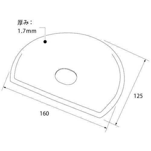 BURRTEC 버킨터 X 스크레이퍼(구멍 원) 레드 BKXSP-WHCR 66219900 1개