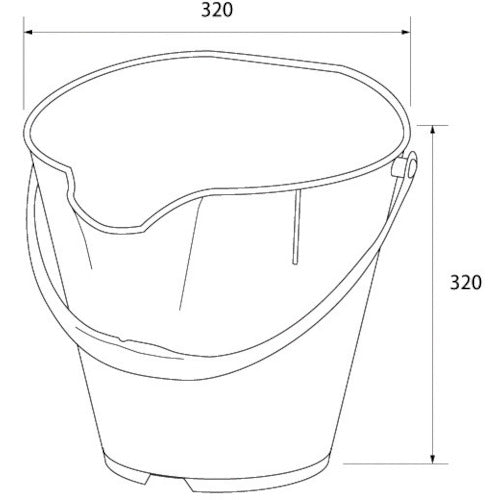 ＢＵＲＲＴＥＣ　バーキンタＸ　カラーバケツ　１５Ｌ　黄　ＢＫＸＣＢ−１５Ｙ　66218100　1 個