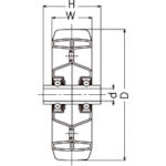 ハンマー　１５０ｍｍ　ゴムＢ車輪　435S-RBB150　1 個