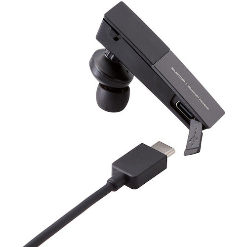ELECOM Bluetooth Headset HS20 Series Type-C Terminal Black LBT-HSC20MPBK 1 pc