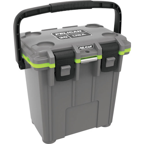 PELICAN 20QT Elite Cooler Dark Gray x Green 20Q-1-DKGRYEGRN 1 unit