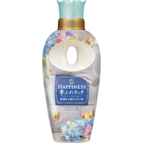 Ｐ＆Ｇ　レノア　ハピネス　夢ふわタッチ　柔軟剤　みずみずしく香るパステルフローラル　本体　４８０ｍｌ　066268　1 本