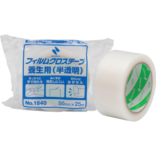 Nichiban Film Cloth Tape for Protection, Semi-Transparent, 50.0 x 25.0, 1840-50, 1 Roll