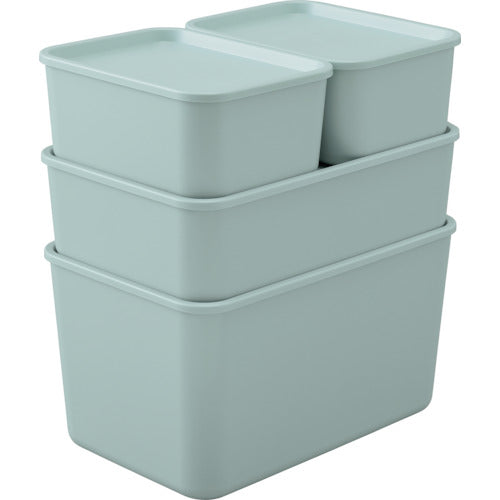 ＩＲＩＳ　２８８４９８　フタ付き　積み重ねＢＯＸ　ＦＴＢ−４５Ｄ　ブルー　FTB-45D-A　1 個