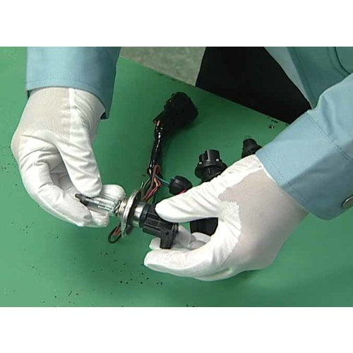 SHOWA Urethane Backless Gloves E0200 Nanoteclean PC 10 pairs White M size E0200-M 1 bag