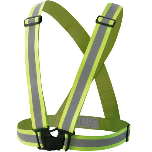 후지 장갑 신축 안전 테이프 베스트 형광 옐로우 8270-Y 1 착용