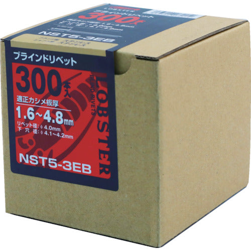 エビ　ブラインドリベット（ステンレス／ステンレス製）　５−３（３００本入）　エコＢＯＸ　NST53EB　1 箱