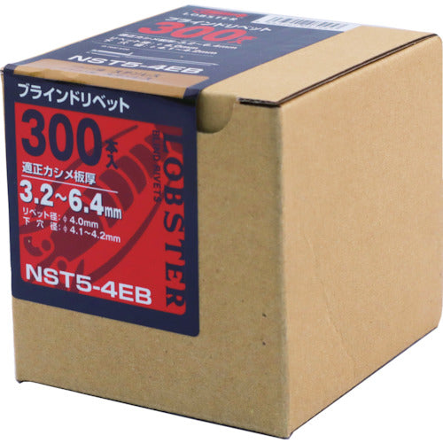 エビ　ブラインドリベット（ステンレス／ステンレス製）　５−４（３００本入）　エコＢＯＸ　NST54EB　1 箱