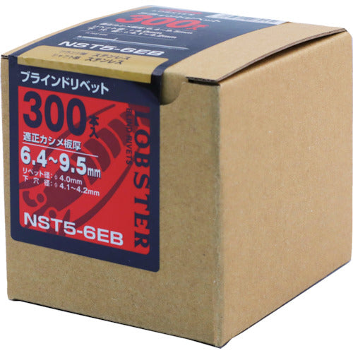 エビ　ブラインドリベット（ステンレス／ステンレス製）　５−６（３００本入）　エコＢＯＸ　NST56EB　1 箱