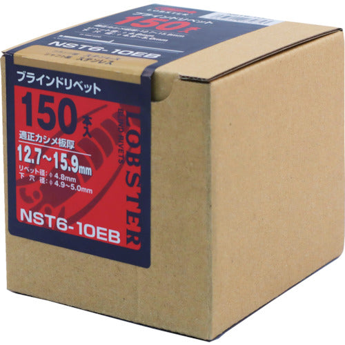 エビ　ブラインドリベット（ステンレス／ステンレス製）　６−１０（１５０本入）　エコＢＯＸ　NST610EB　1 箱