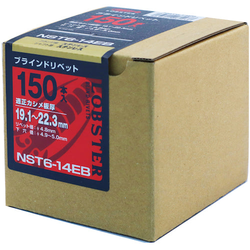 エビ　ブラインドリベット（ステンレス／ステンレス製）　６−１６（１５０本入）　エコＢＯＸ　NST616EB　1 箱