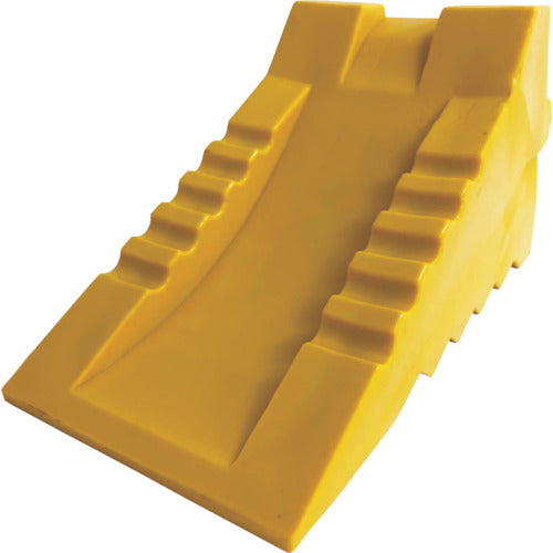 Meltec Plastic Tire Stopper Yellow 1 piece Large Trucks and Smaller FT-24 1 piece