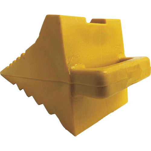 Meltec Plastic Tire Stopper Yellow 1 piece Large Trucks and Smaller FT-24 1 piece