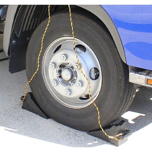 Meltec 플라스틱 타이어 스토퍼 2개들이 대형 트럭 이하 FT-25 1 S