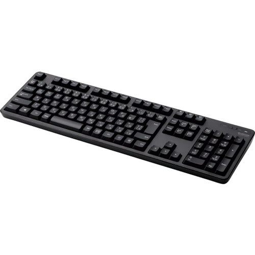 ELECOM Bluetooth full keyboard, membrane type, with stand, multi-pairing support, black, TK-FBM112BK, 1 unit