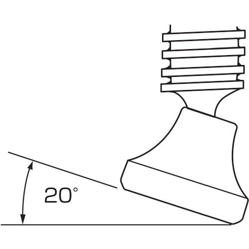 エビ　Ｌ型クランプ　エビ万力　グリップハンドル　２００ｍｍ×１０１ｍｍ　WM2010A　1 丁