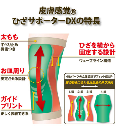 皮膚感覚ひざサポーターDX　1枚入 / 132505　S　ブラック　1 枚
