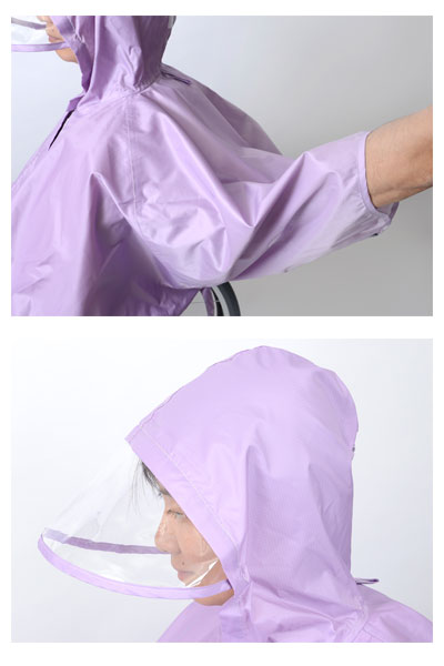 総裏メッシュ付RAKUレイン / SR-100SL　L　シルバー　1 着