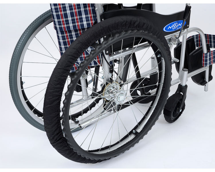 Wheelchair-specific tire RAKU cover (front and rear for one vehicle) / SR-120B Black 6-22 22-inch 1 set