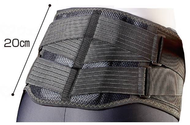 Nakayama Type Industry Nakayama Type Body Frame, Hard Double for Waist, Black, LL