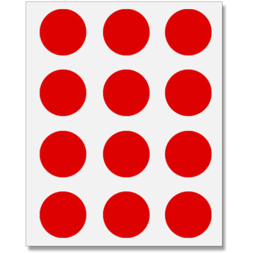 ＨＥＩＫＯ　タックラベル　φ２８　Ｎｏ．４４０　赤　１８０枚入り　007067661　1 束