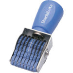 Shachihata Rotating Rubber Stamp, European 8-line, No. 6, Gothic, CF-86G, 1 pc