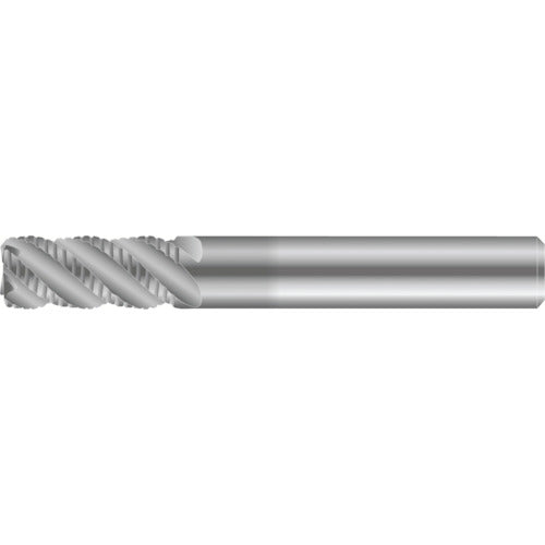 Kyocera Roughing End Mill Nick Cutting Edge Medium 4/6RFSM Blade Diameter 8mm Blade Length 16mm Total Length 63mm Shank Diameter 8mm 4RFSM080-160-08 1 Piece