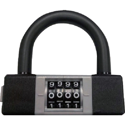 フジテック　ＢＰプッシュ式Ｗロック　ブラック／シルバー　B-10813　1 個