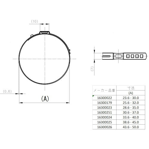Ｏｅｔｉｋｅｒ　ＰＧ１６３　アジャスタブルクランプ　　φ４３．６　−　５０．０ｍｍ　16300026　1 個