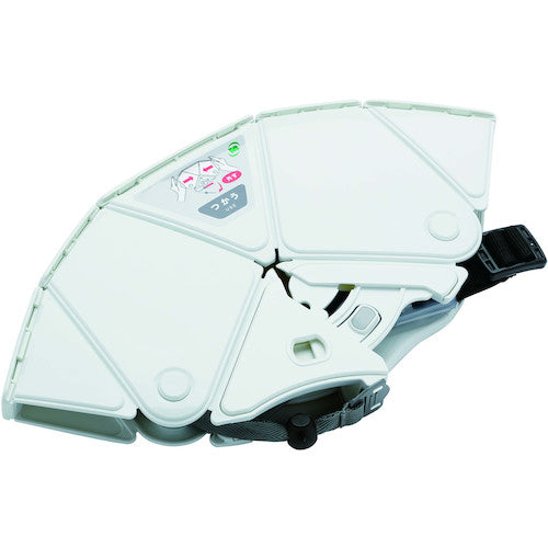 미도리 안전 방재용 접이식 헬멧 플랫메트 2 화이트 10개 세트 TSC-10N-W-SET 1 S