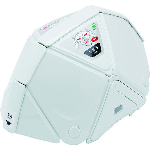 미도리 안전 방재용 접이식 헬멧 플랫메트 2 화이트 10개 세트 TSC-10N-W-SET 1 S