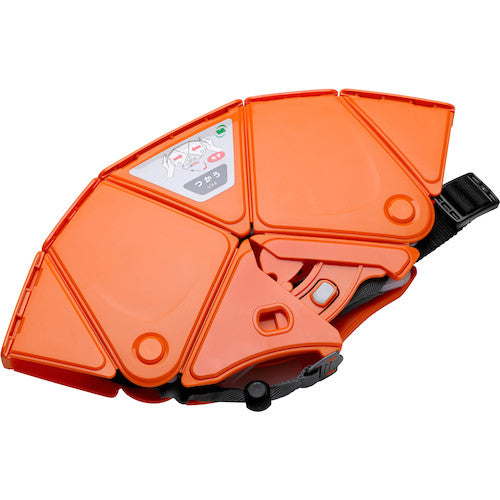 Midori Anzen Disaster Prevention Folding Helmet Flatmet 2 Orange Set of 10 TSC-10N-OR-SET 1 S