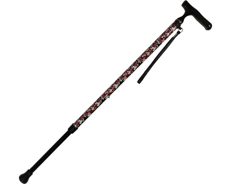 オールカーボン伸縮ステッキSP / 45C-F2　花柄BK　1 本